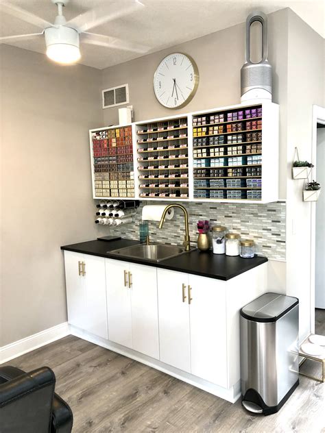 hair salon storage cabinets